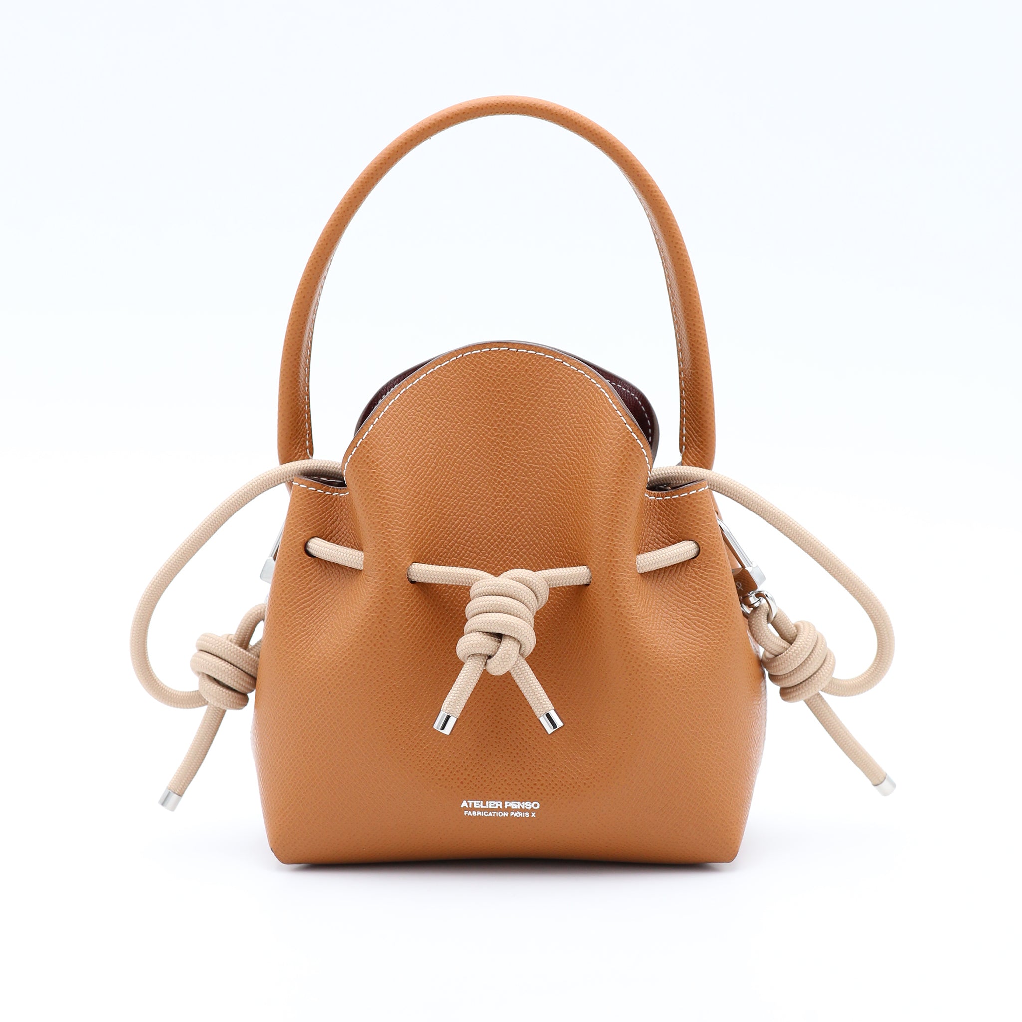 atelier-penso-mini-bucket-sac-seau-cuir-epsom-gold-corde image 1