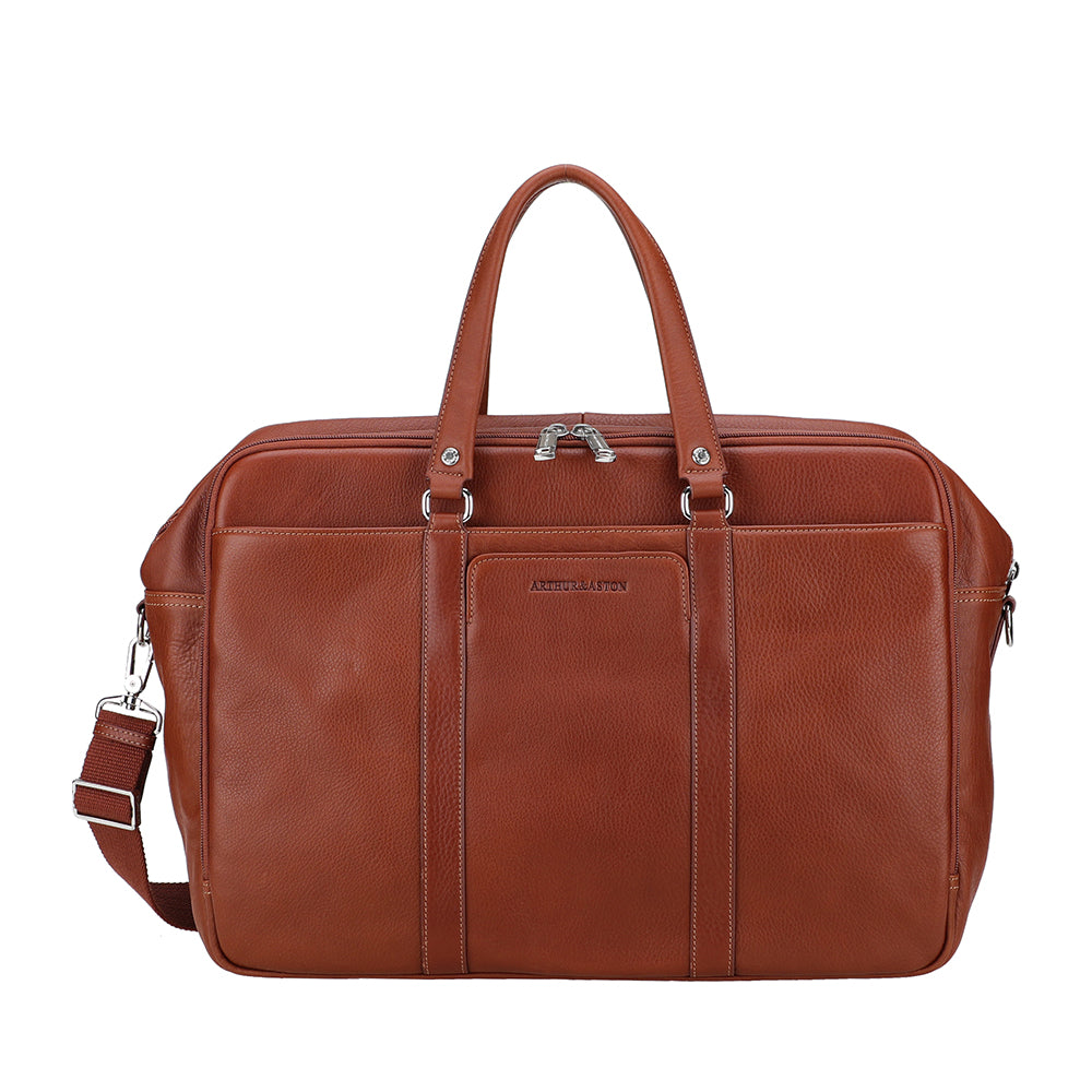 arthur-et-aston-ange-sac-voyage-cuir-cognac-cabine image 1
