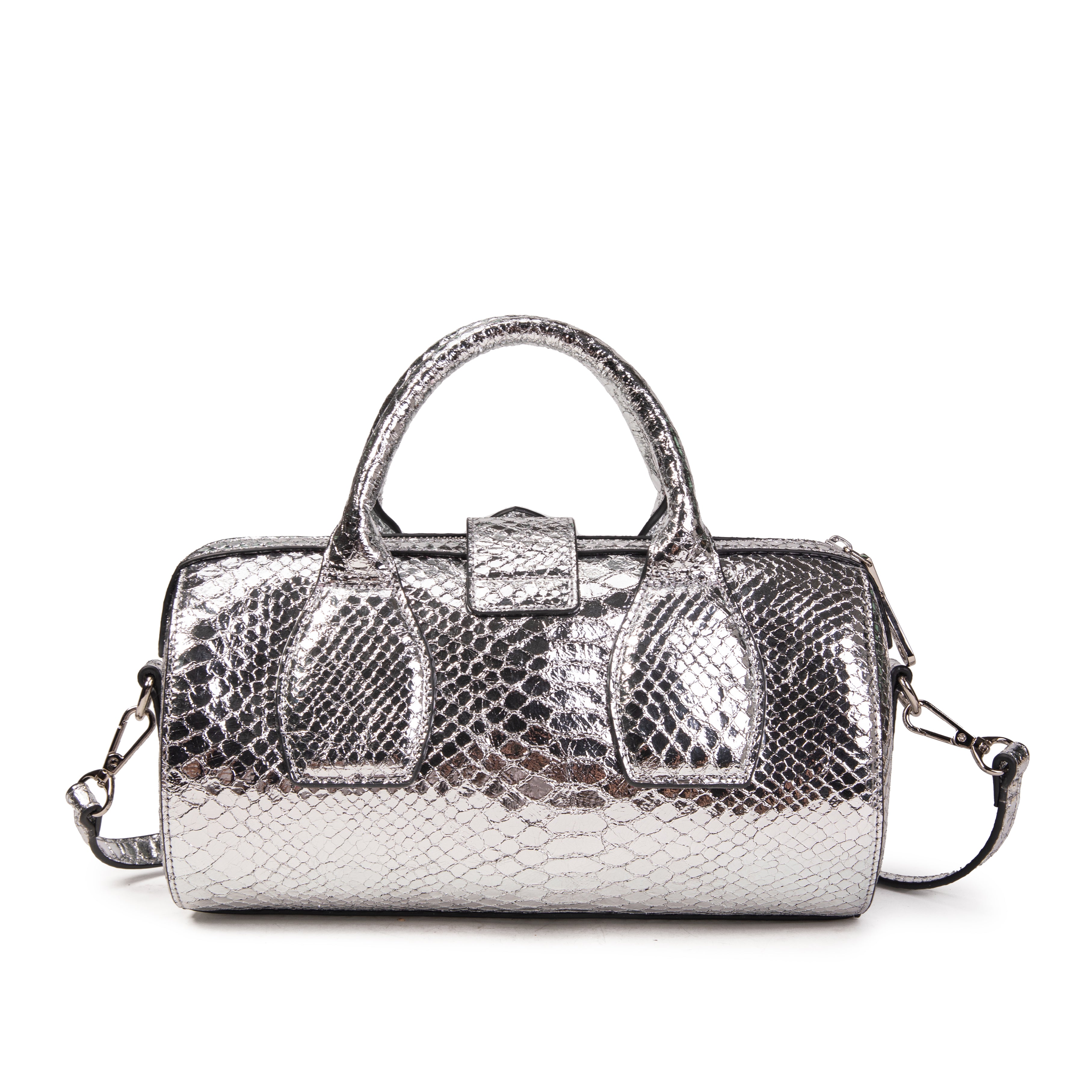 kate-lee-frola-sac-bowling-argent-vachette-serpent image 4