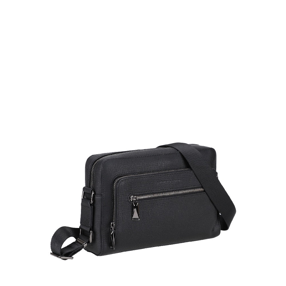 arthur-et-aston-lewis-besace-cuir-noir-poches-zipp-e image 2