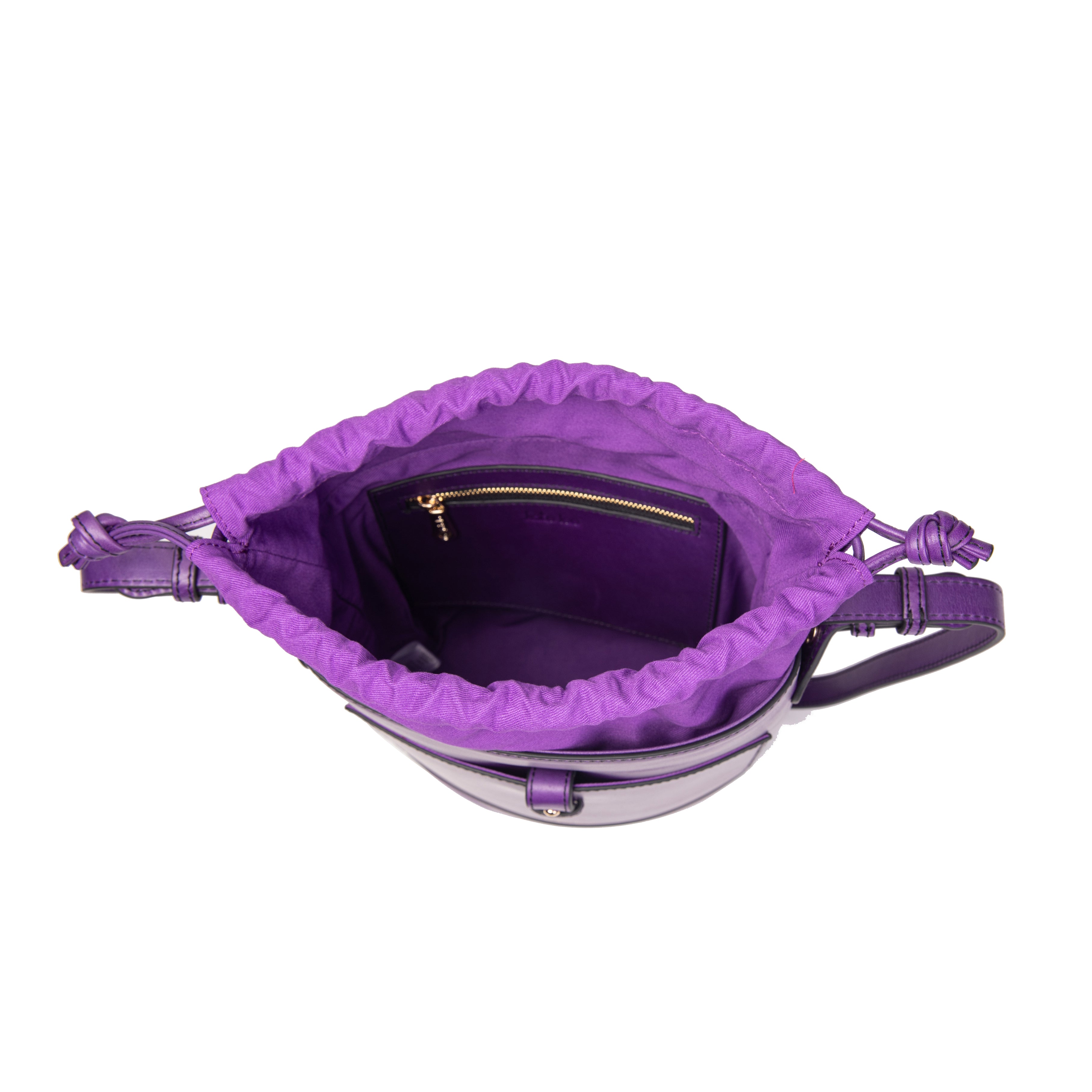 kate-lee-louvre-sac-seau-cuir-violet-vachette image 3