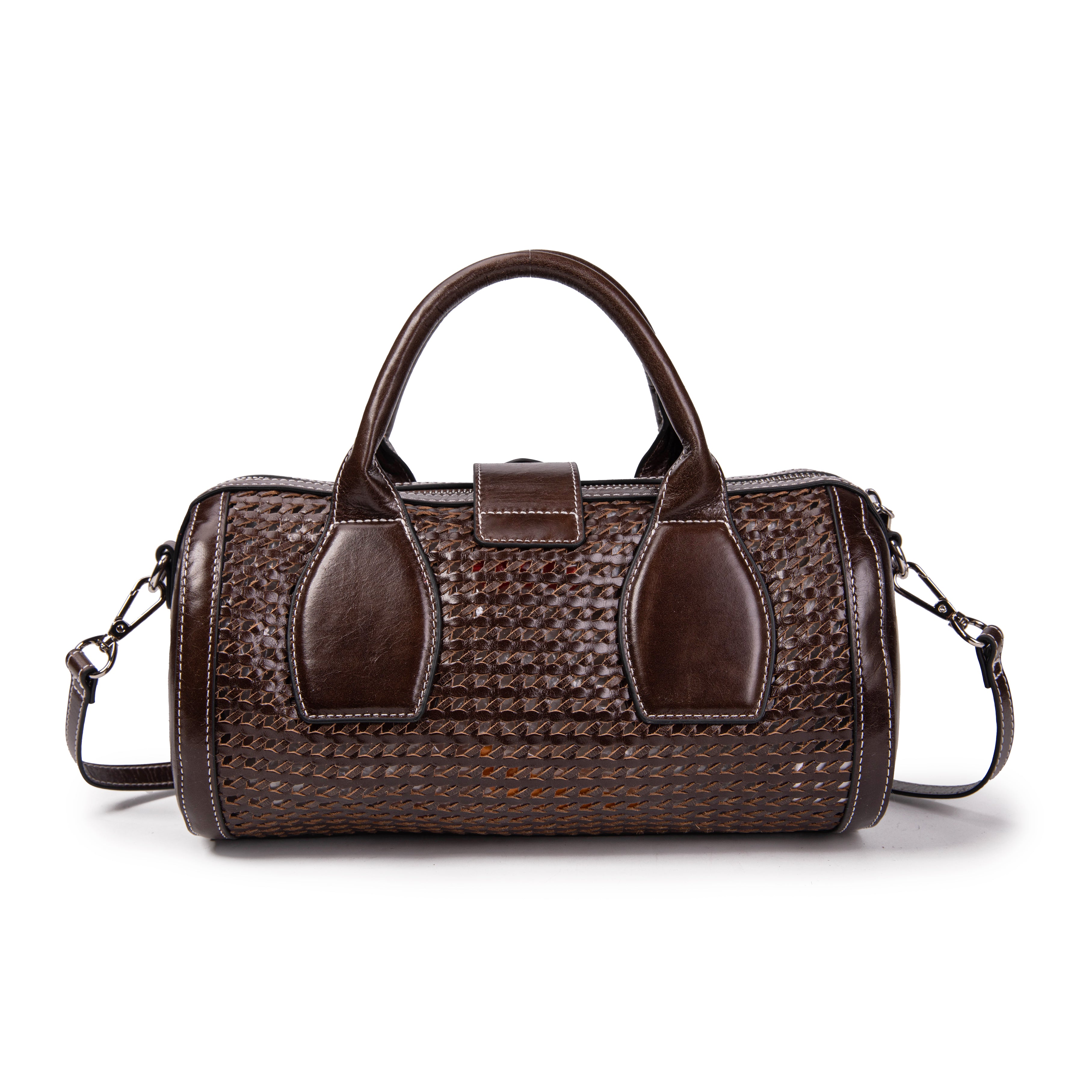 kate-lee-frola-sac-bowling-cuir-tress-moka image 4