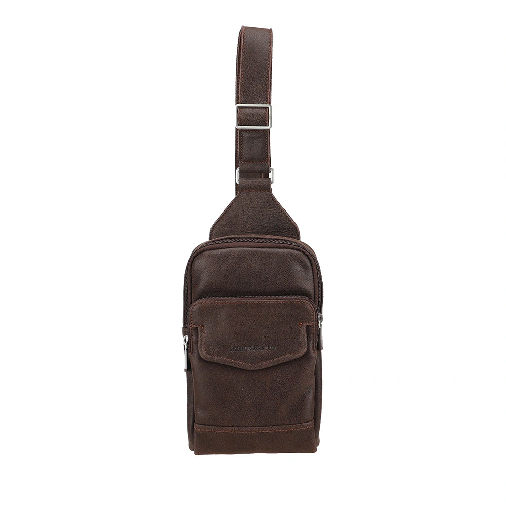 arthur-et-aston-owen-body-bag-cuir-cognac-15x21-cm image 7