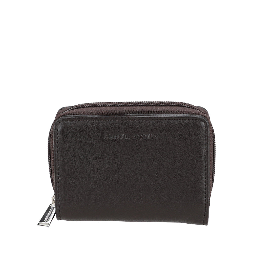 arthur-et-aston-riley-porte-monnaie-cuir-noir-femme-2 image 5