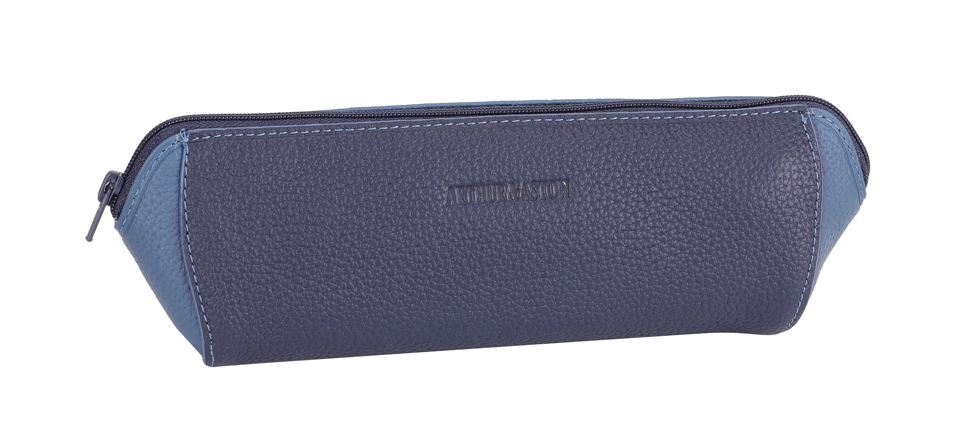 arthur-et-aston-joy-trousse-stylos-cuir-bleu image 1