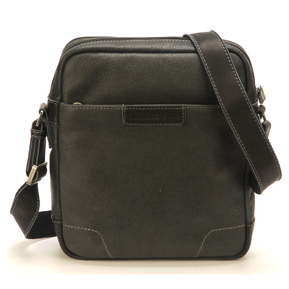 arthur-et-aston-marco-sac-travers-cuir-ch-taigne-grand-mod-le image 1