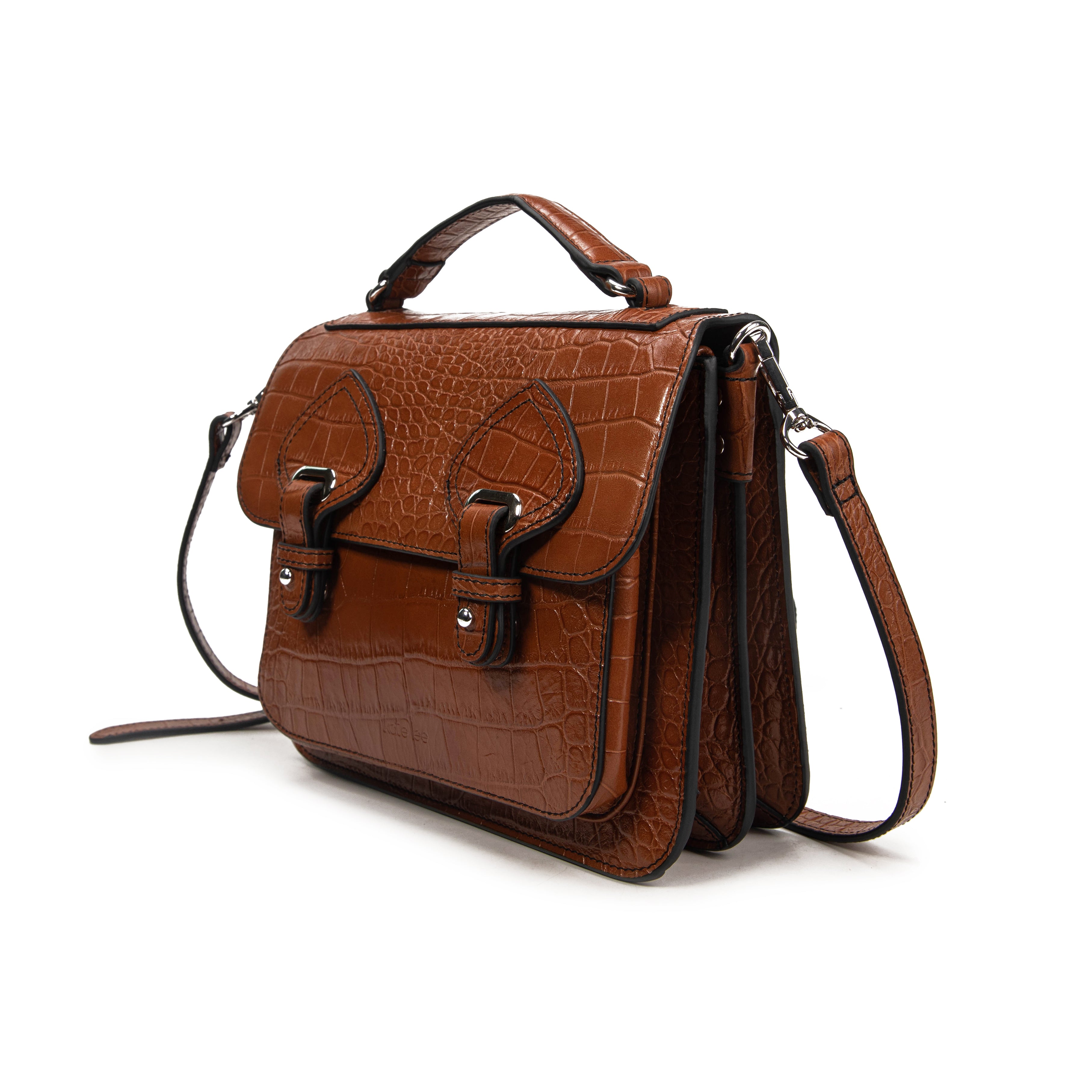 kate-lee-eiffel-croco-sac-bandouli-re-cuir-camel image 2