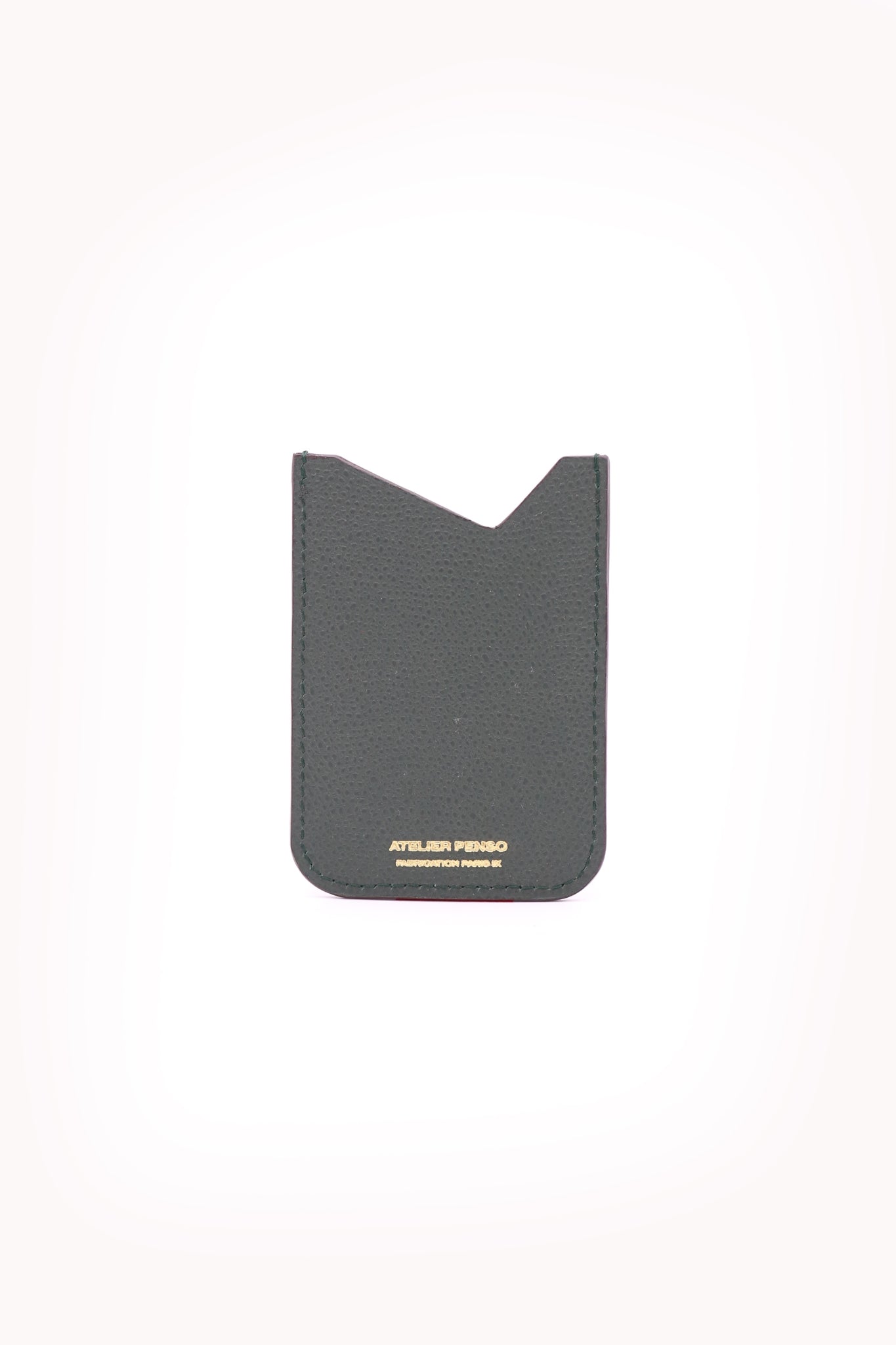 atelier-penso-porte-cartes-cuir-vert-4-cartes image 1