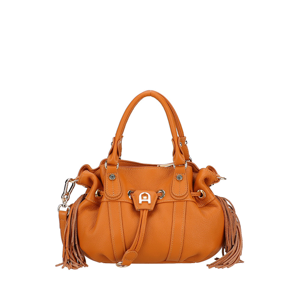 arthur-et-aston-camille-mini-sac-cuir-cognac-franges image 2