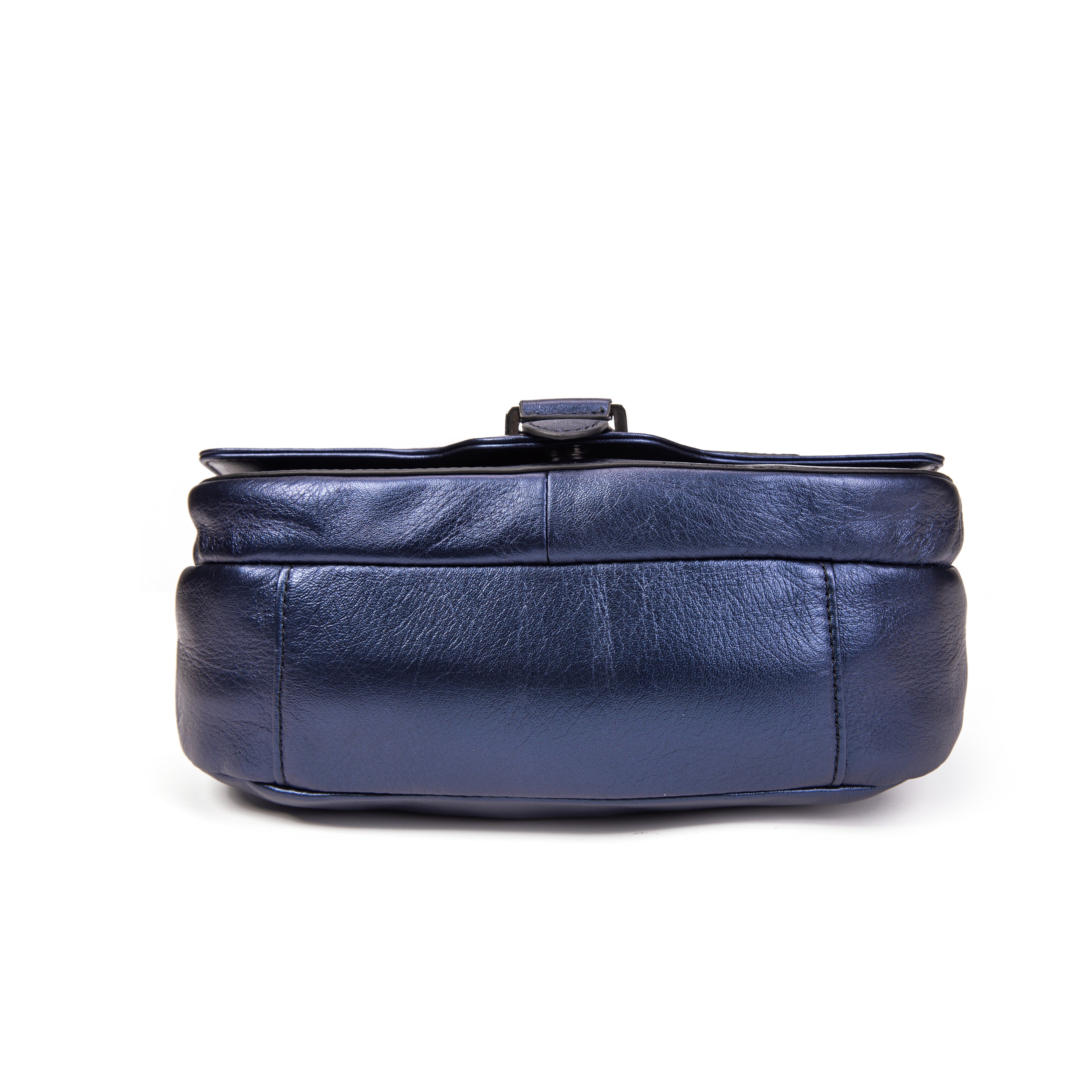 kate-lee-enara-sac-bandouli-re-bleu-vachette-nacr-e image 5