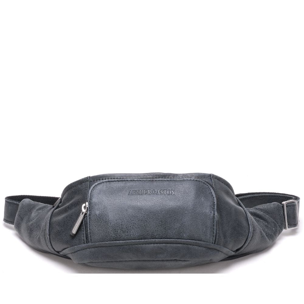 arthur-et-aston-cristiano-banane-cuir-noir-destroy image 1