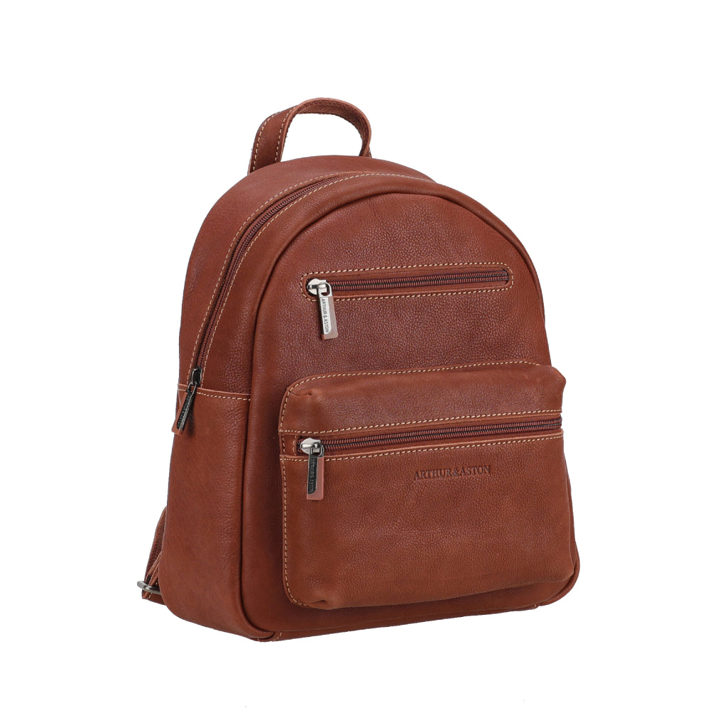 arthur-et-aston-rory-s-sac-dos-cuir-noir-compact-26-cm image 6