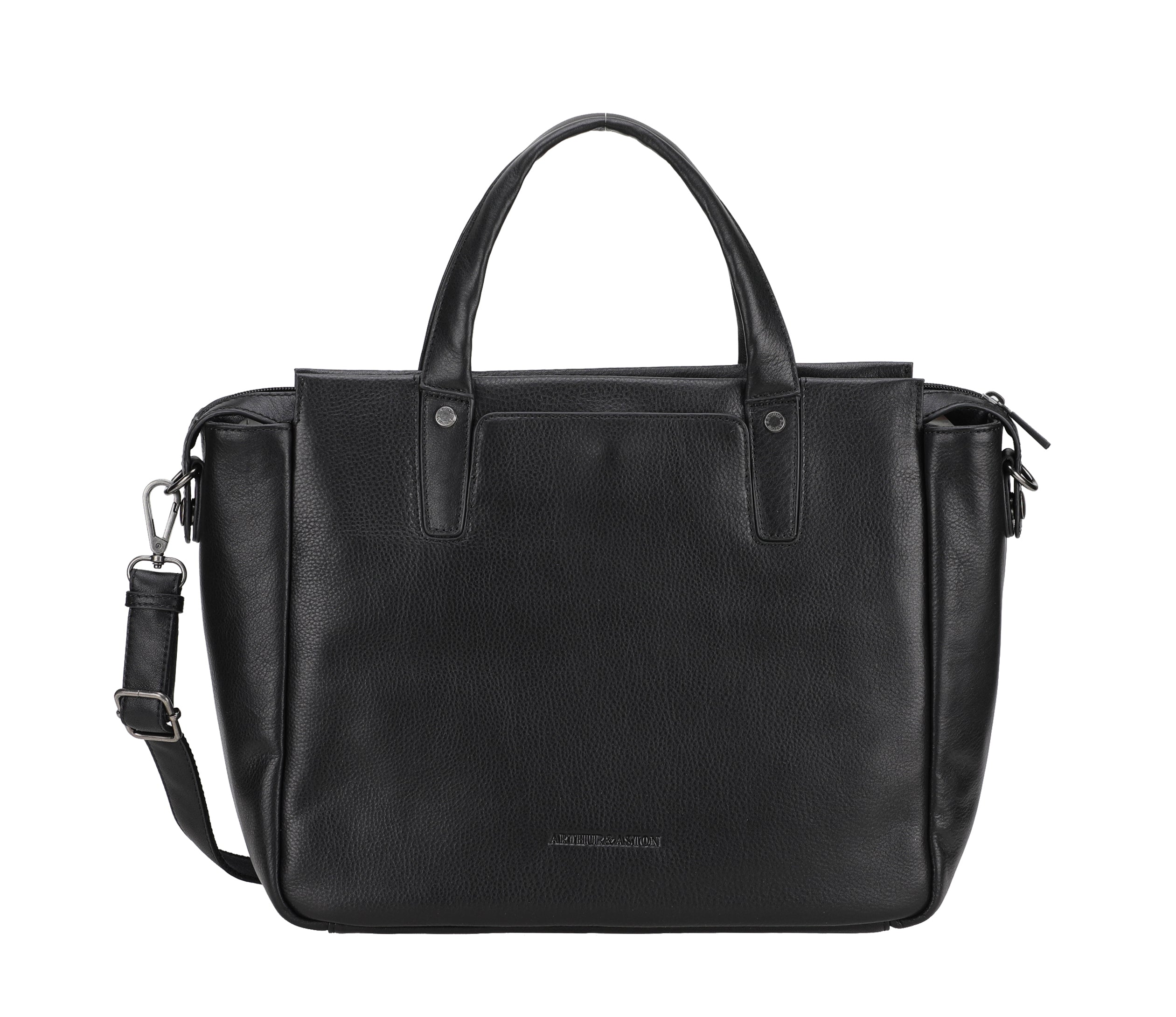 arthur-et-aston-l-on-porte-documents-cuir-noir image 1