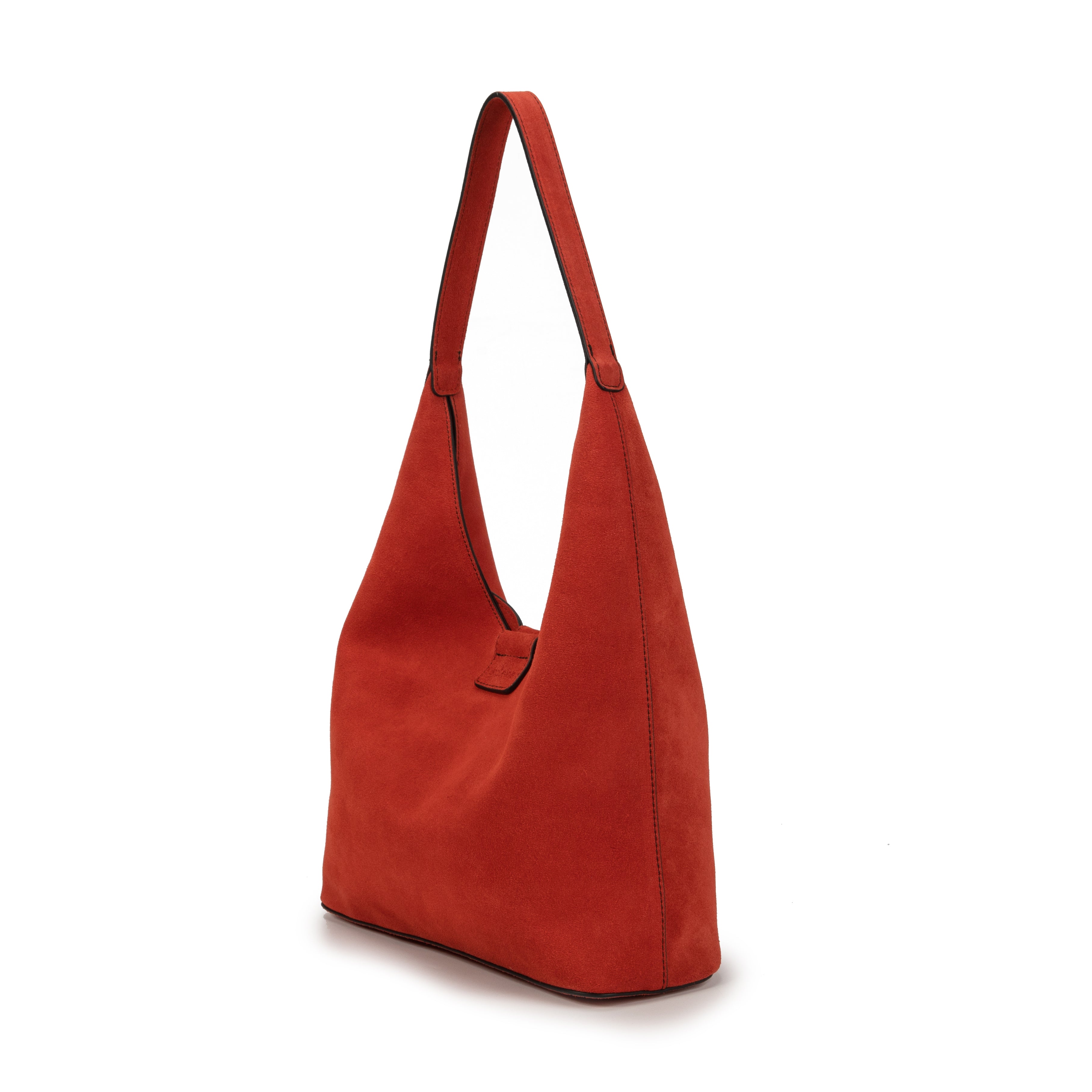 kate-lee-sac-cabas-m-lune-cuir-velours-rouge image 2