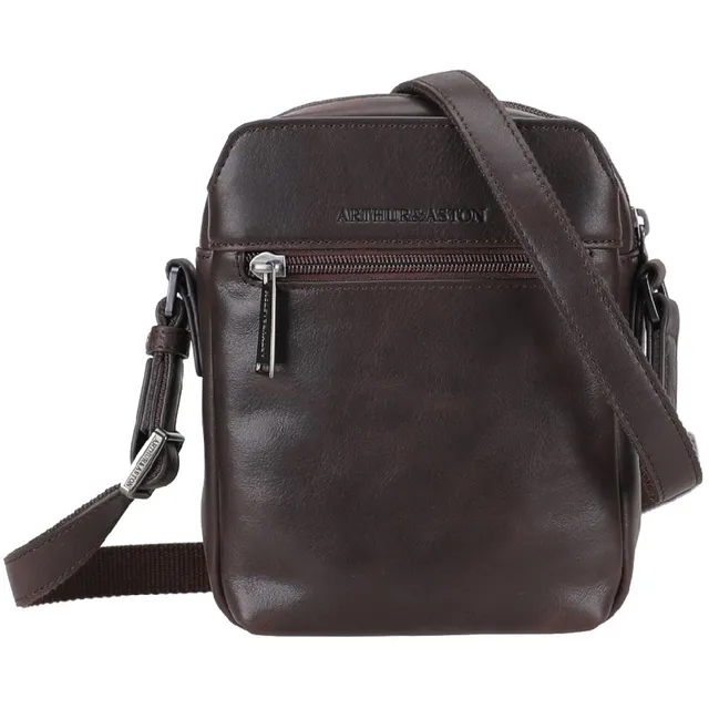 arthur-et-aston-cosmo-petit-sac-travers-cuir-noir image 1