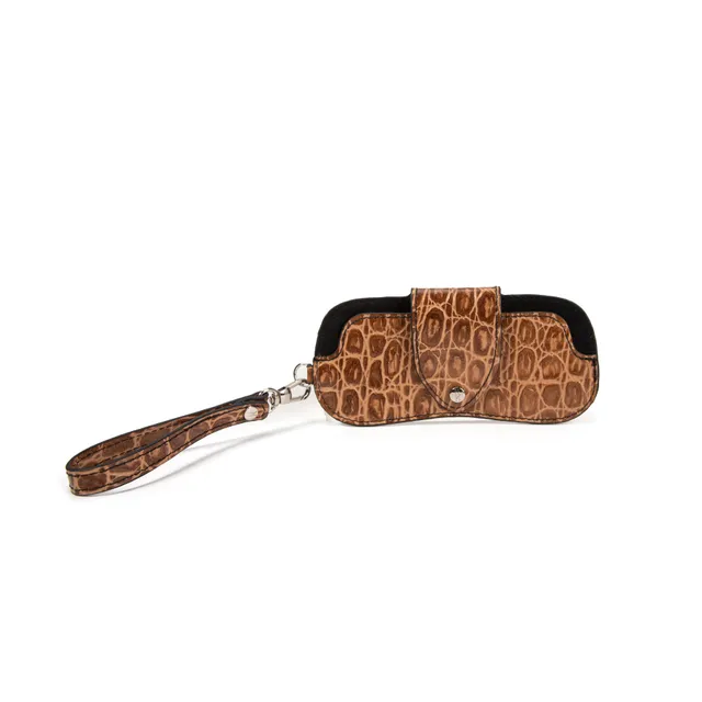 kate-lee-ecrin-tui-lunettes-cuir-marron-croco image 1