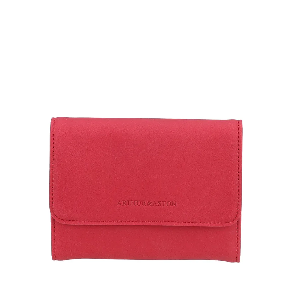 arthur-et-aston-ma-petit-portefeuille-cuir-fushia-rfid image 1