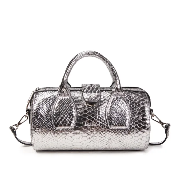 kate-lee-frola-sac-bowling-argent-vachette-serpent image 1