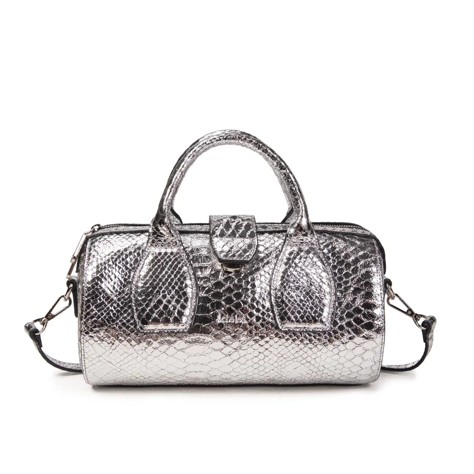 kate-lee-frola-sac-bowling-argent-vachette-serpent image 1
