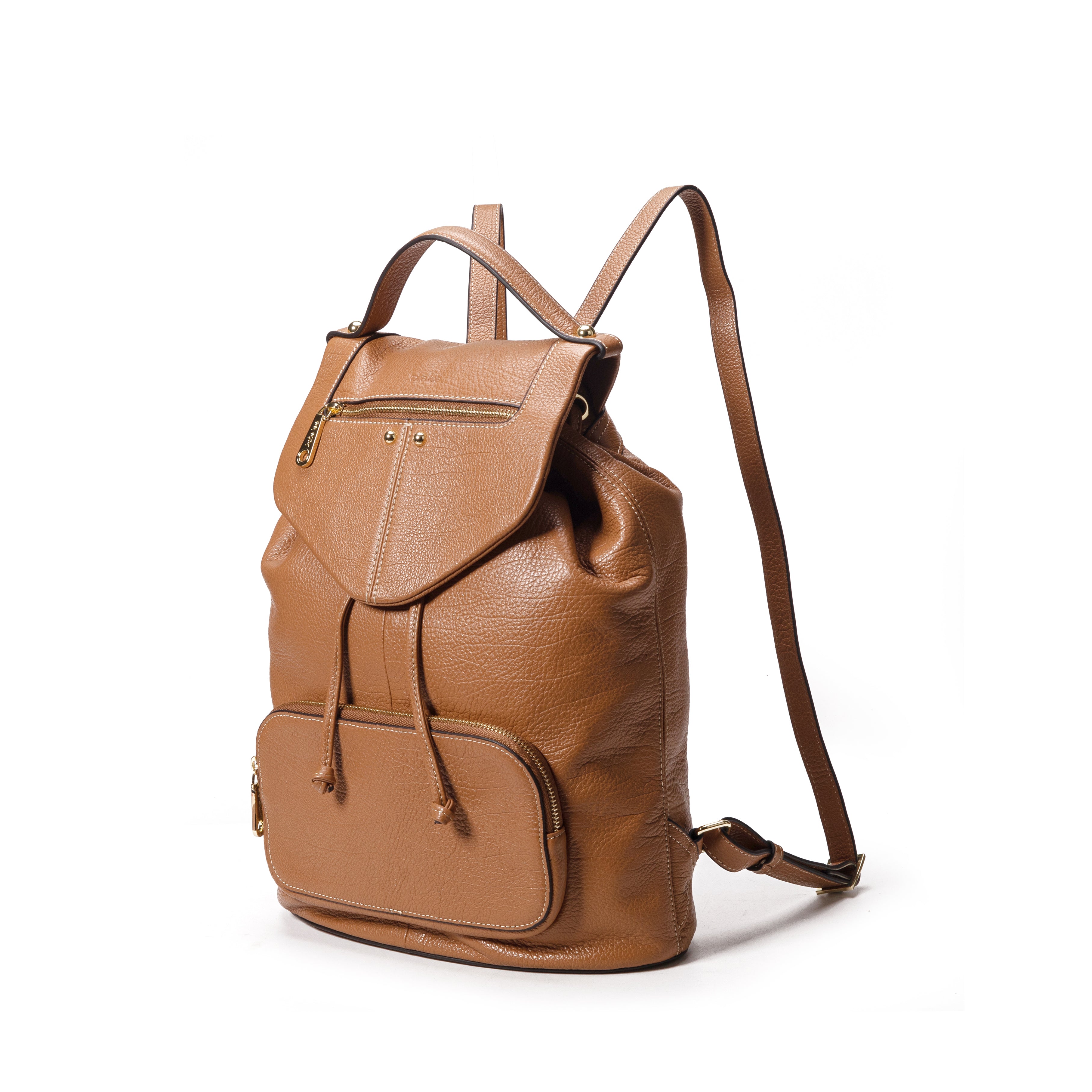 kate-lee-sena-sac-dos-cuir-camel-vachette-grain-e image 2