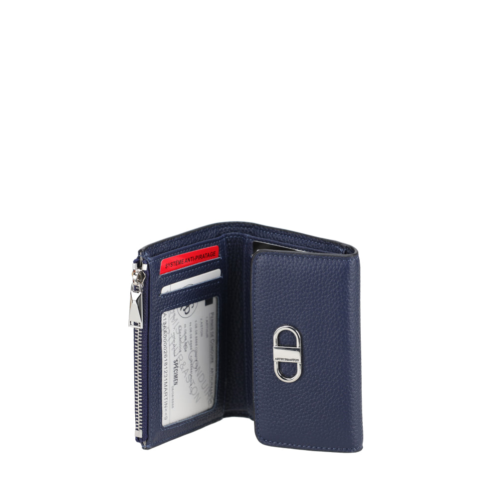 arthur-et-aston-daphn-porte-monnaie-cuir-noir-rfid-12-cm image 6
