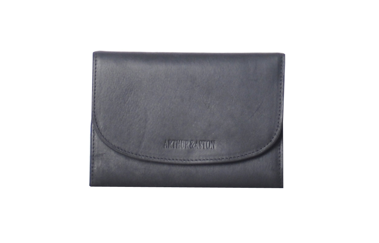 arthur-et-aston-louis-porte-papiers-cuir-gras-noir-14-5-cm image 1