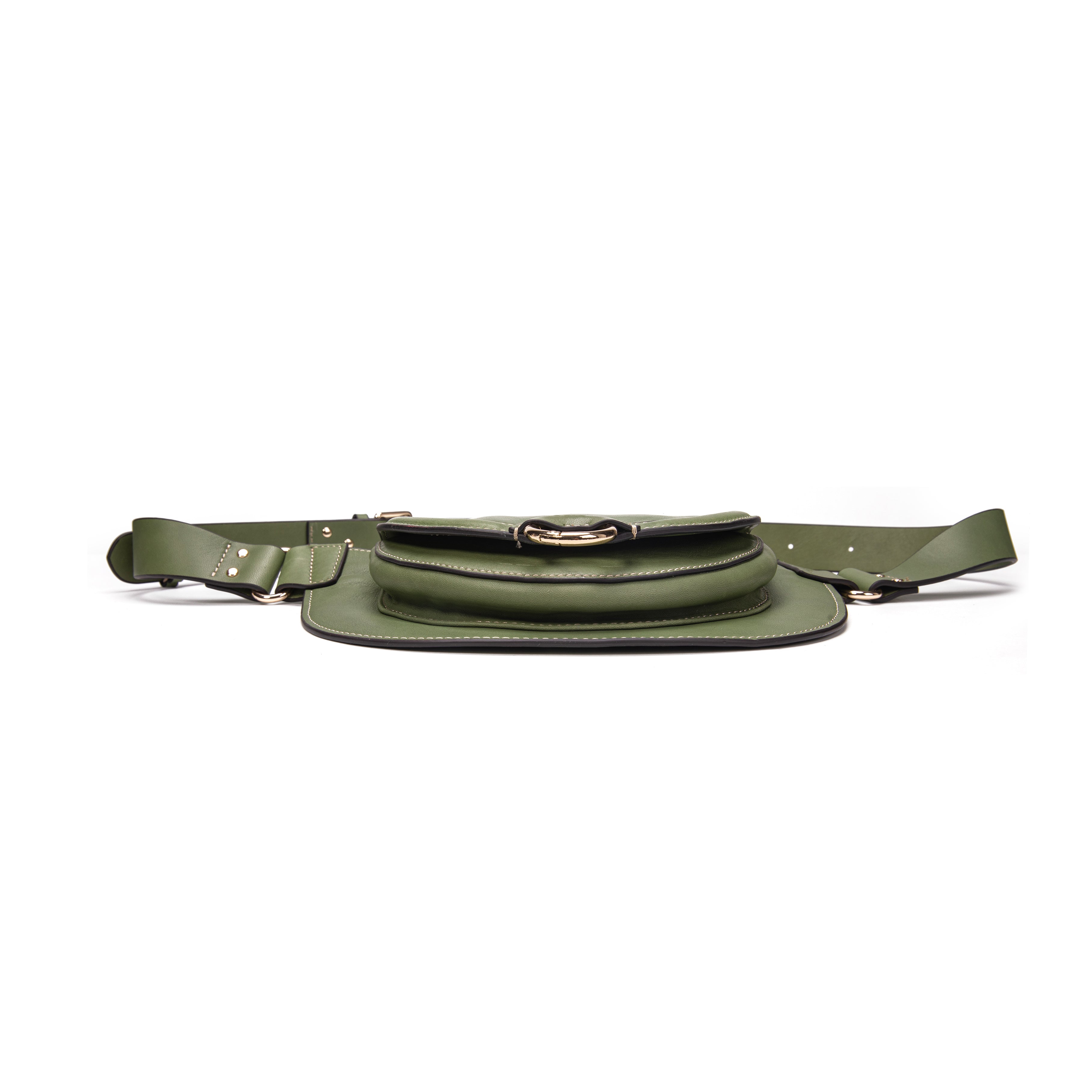 kate-lee-ully-sac-banane-cuir-vert-amande image 5