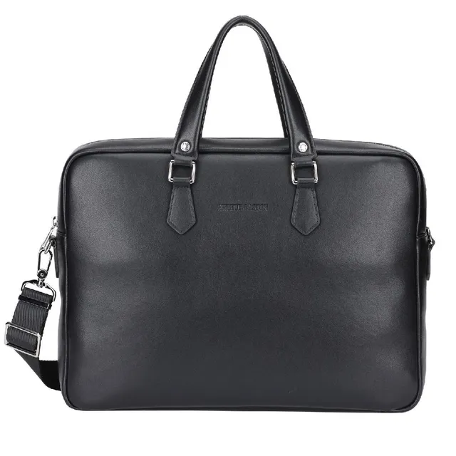 arthur-et-aston-walter-porte-documents-cuir-noir-grain image 1