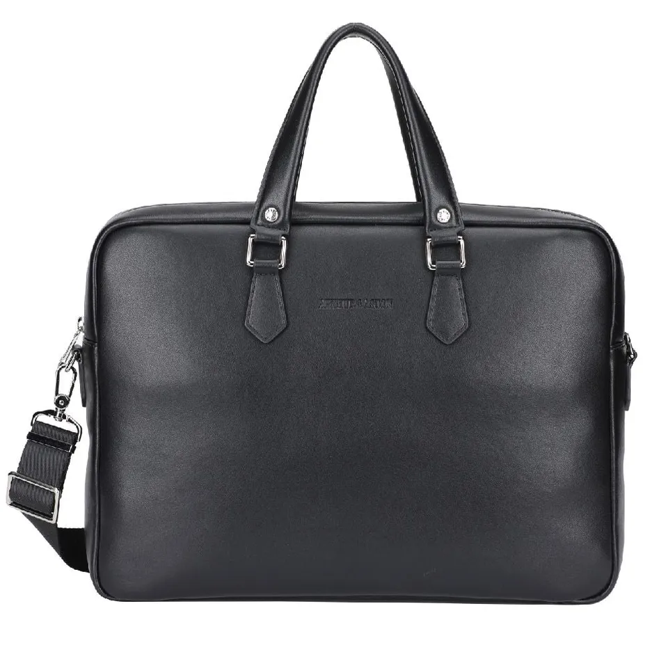 arthur-et-aston-walter-porte-documents-cuir-noir-grain image 1