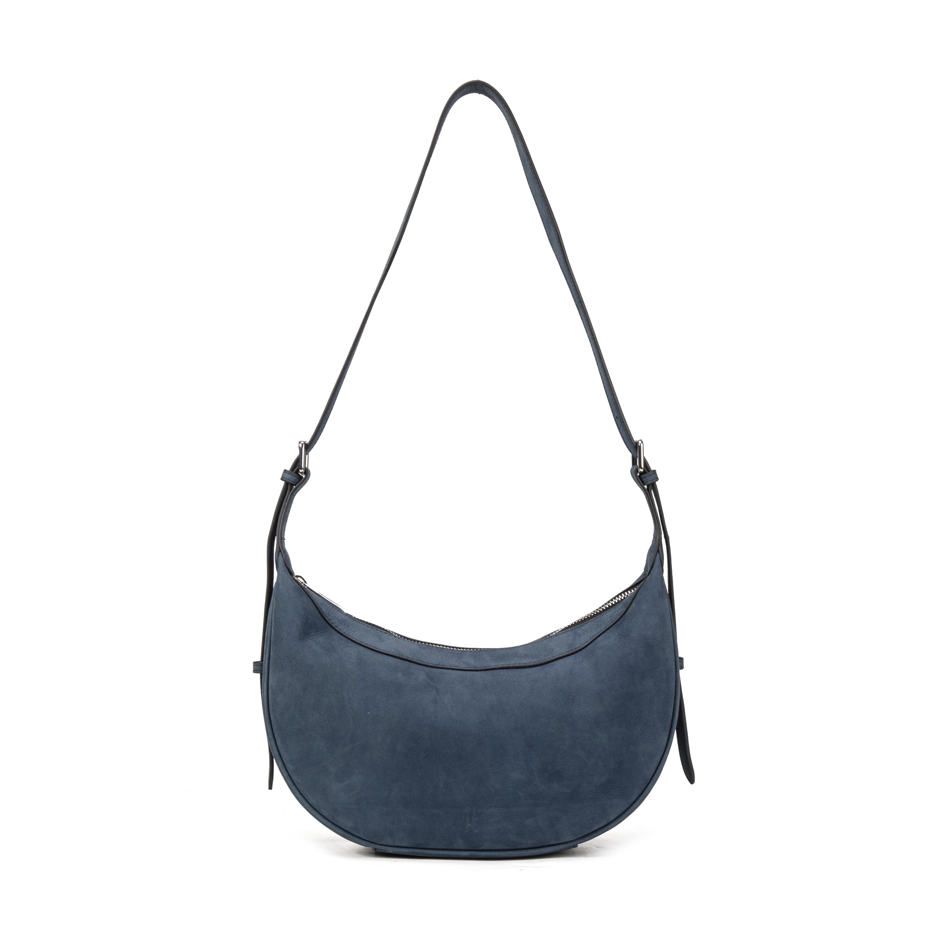 kate-lee-palma-sac-demi-lune-bleu-fonc-vachette image 1