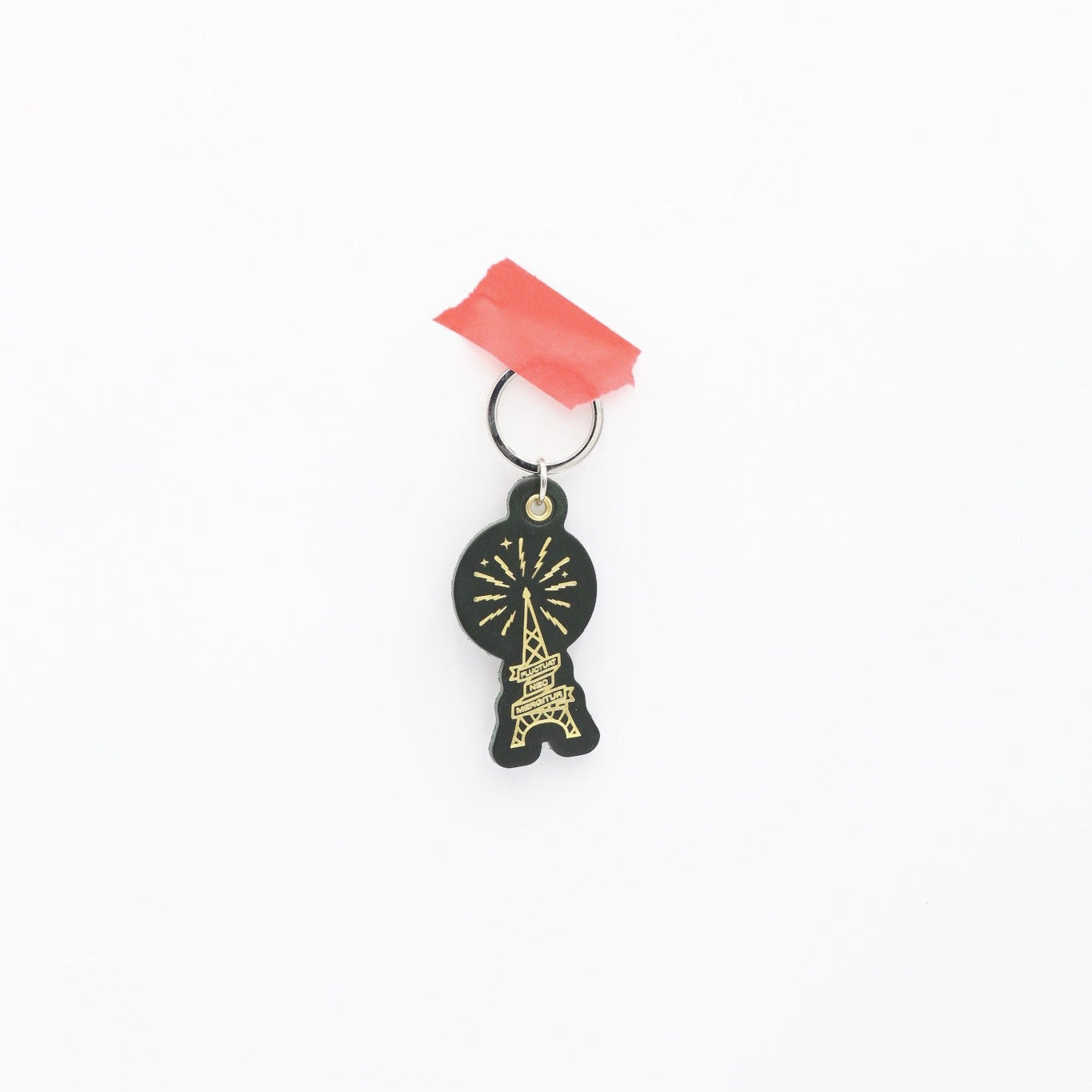 atelier-penso-luckey-tour-eiffel-vert-porte-cl-s-cuir-bonheur image 2