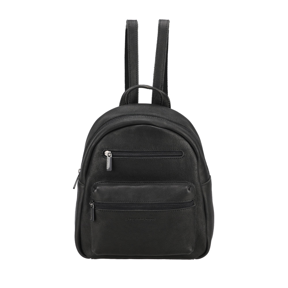 arthur-et-aston-rory-s-sac-dos-cuir-noir-compact-26-cm image 1