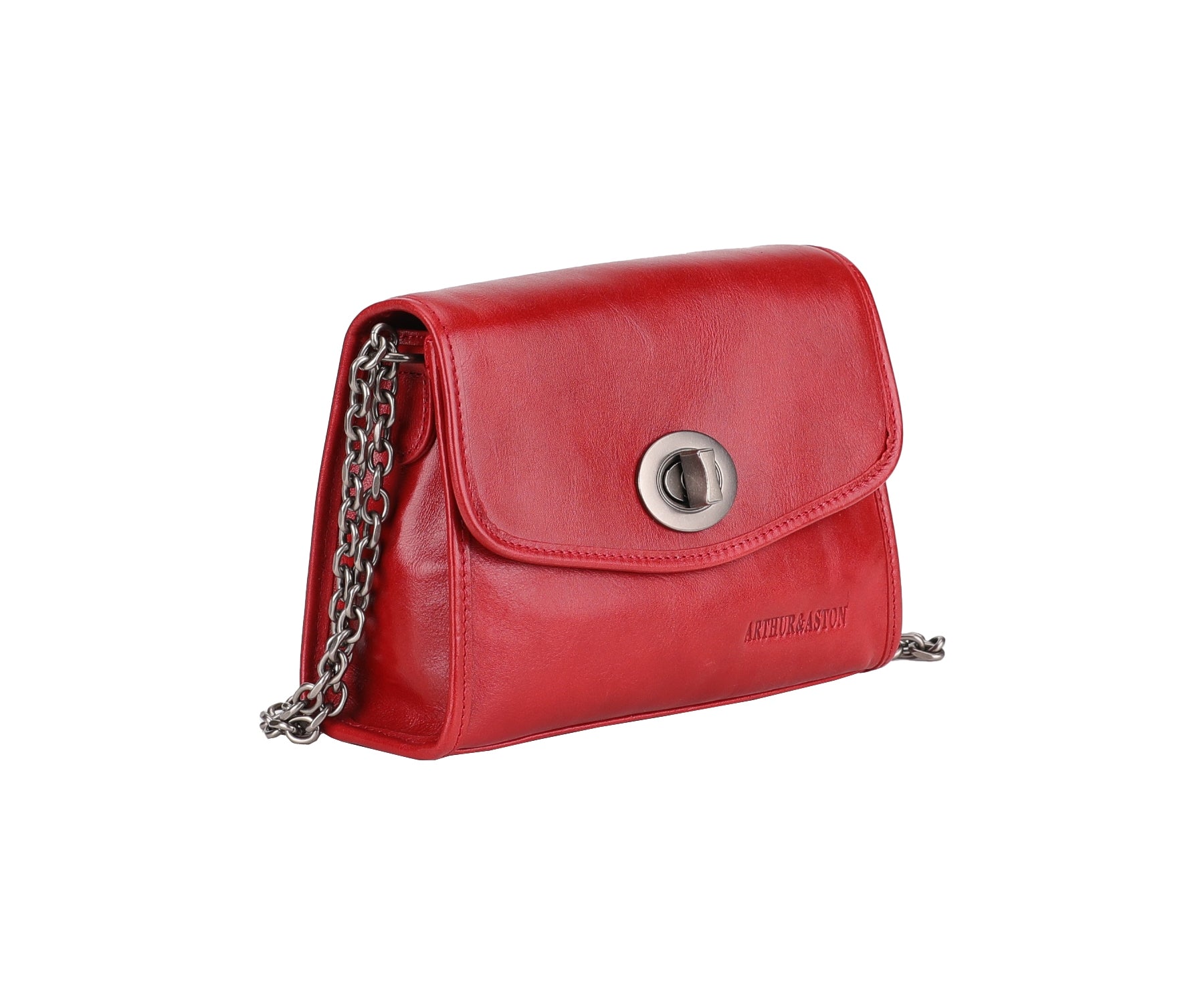 arthur-et-aston-edith-sac-paule-cuir-rouge image 2