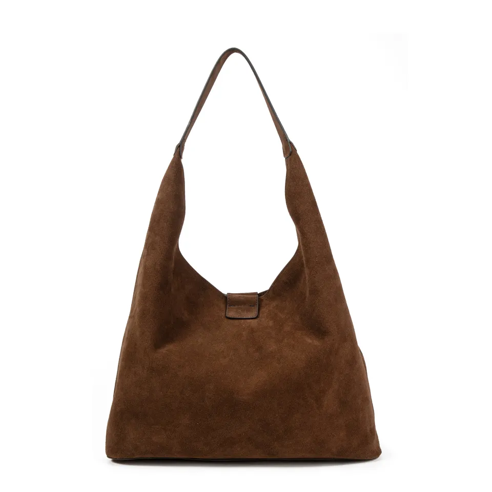 kate-lee-lune-sac-cabas-velours-caramel-cuir image 1