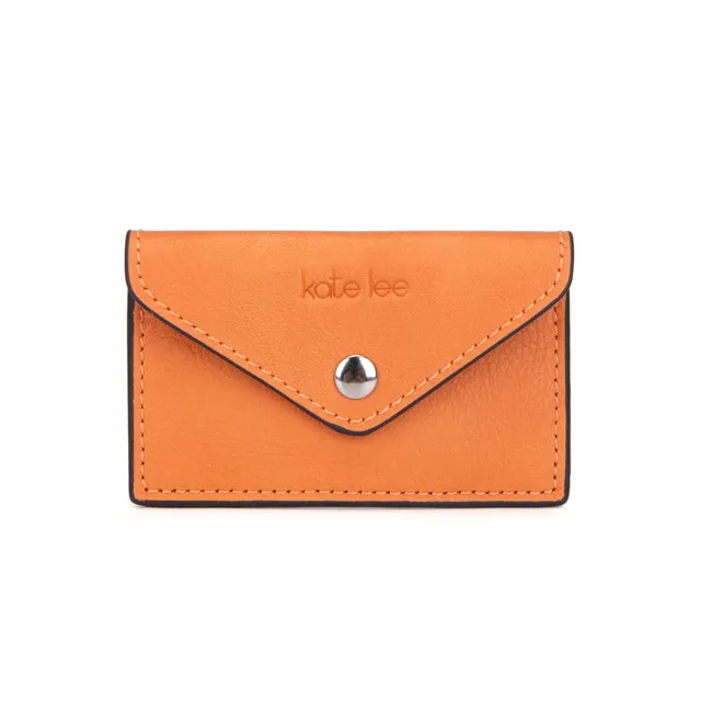 kate-lee-miley-porte-carte-cuir-orange-vachette image 1