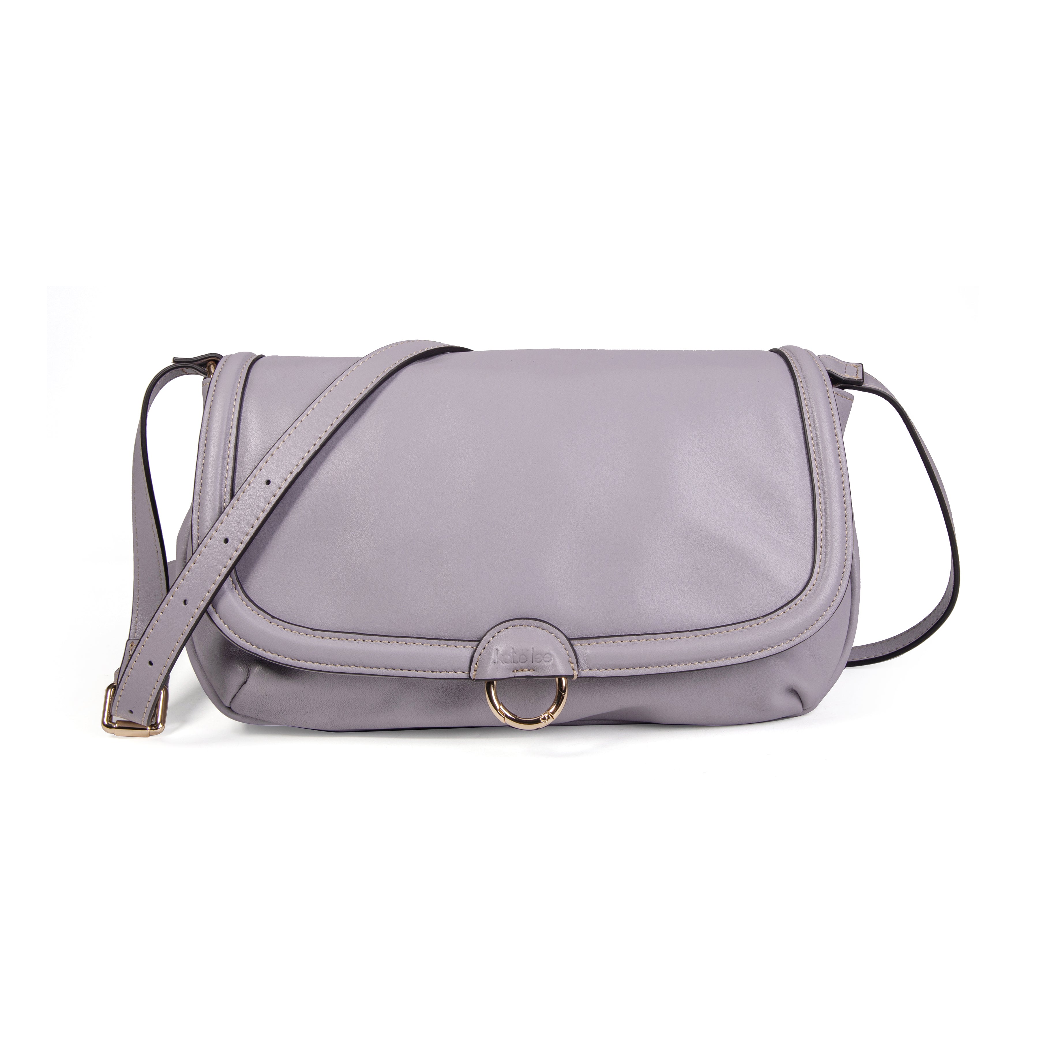 kate-lee-new-zelie-sac-bandouli-re-cuir-gris-clair image 1