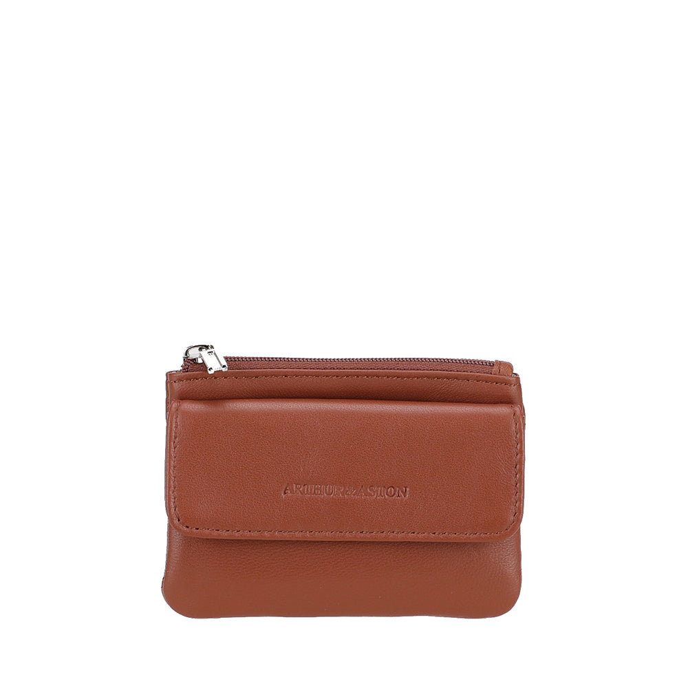 arthur-et-aston-riley-2615-990-porte-monnaie-cuir-cognac image 2