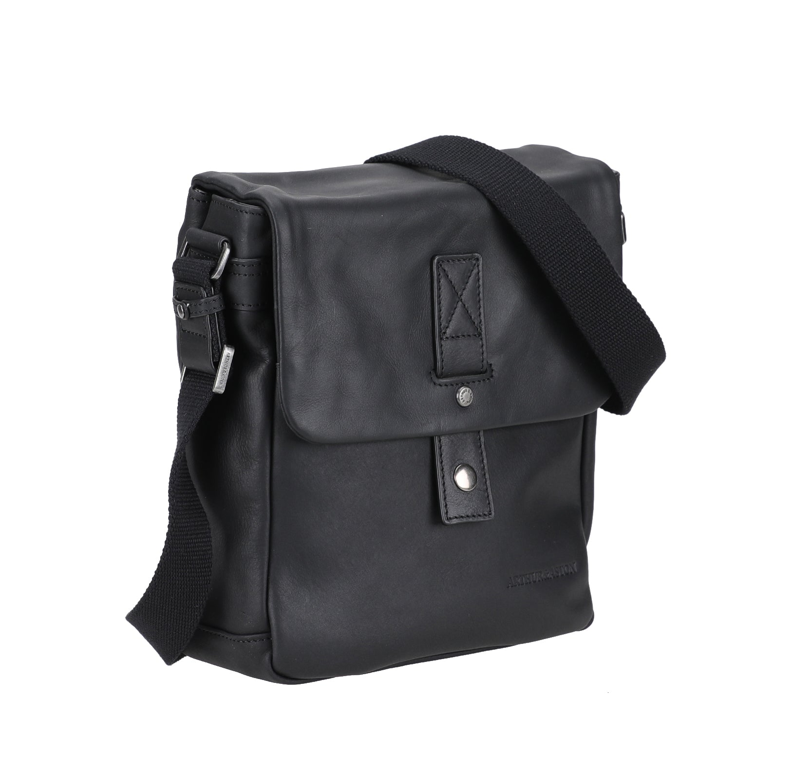 arthur-et-aston-n-ro-sac-travers-rabat-cuir-noir image 3