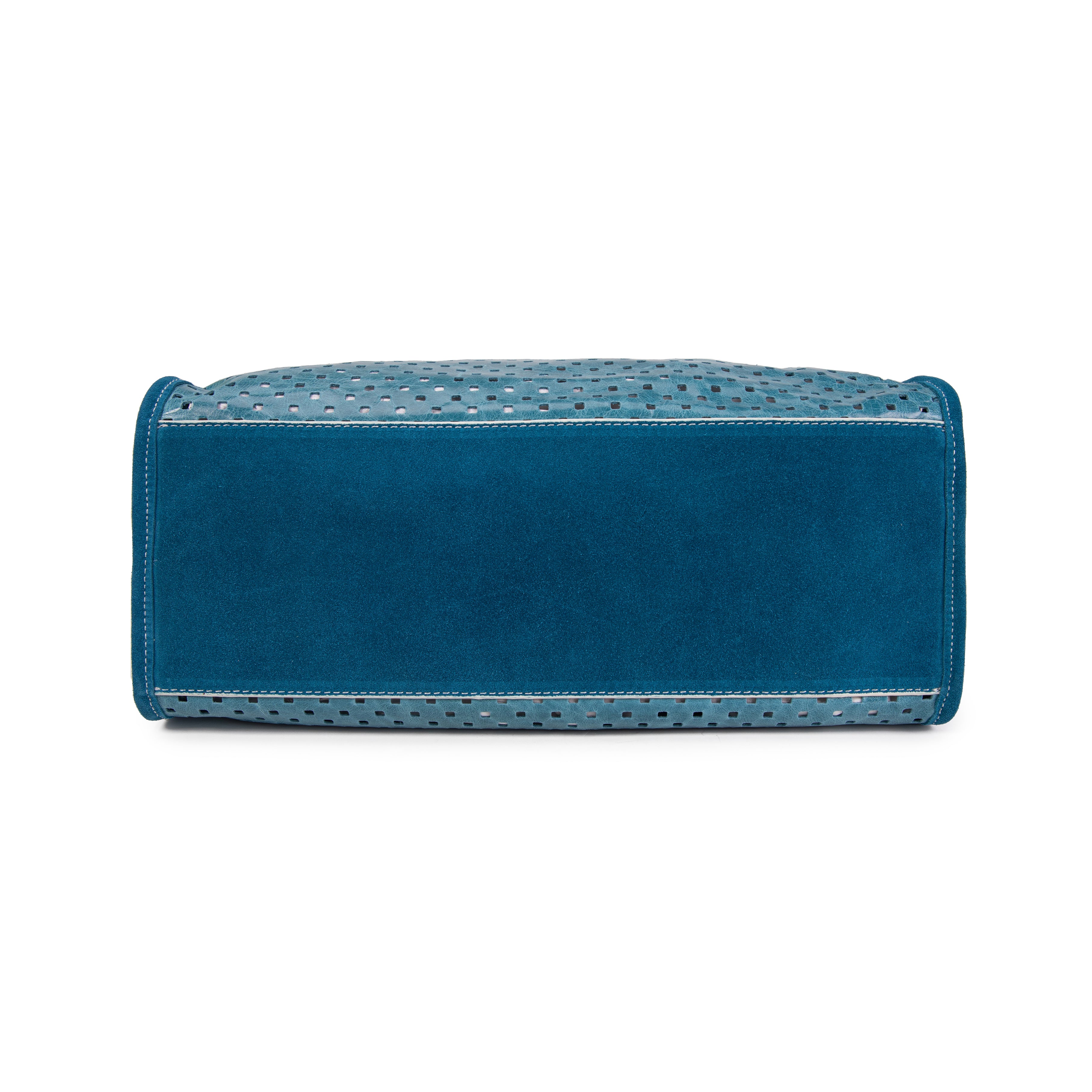 kate-lee-gae-sac-cabas-cuir-bleu-perfor-36-cm image 5