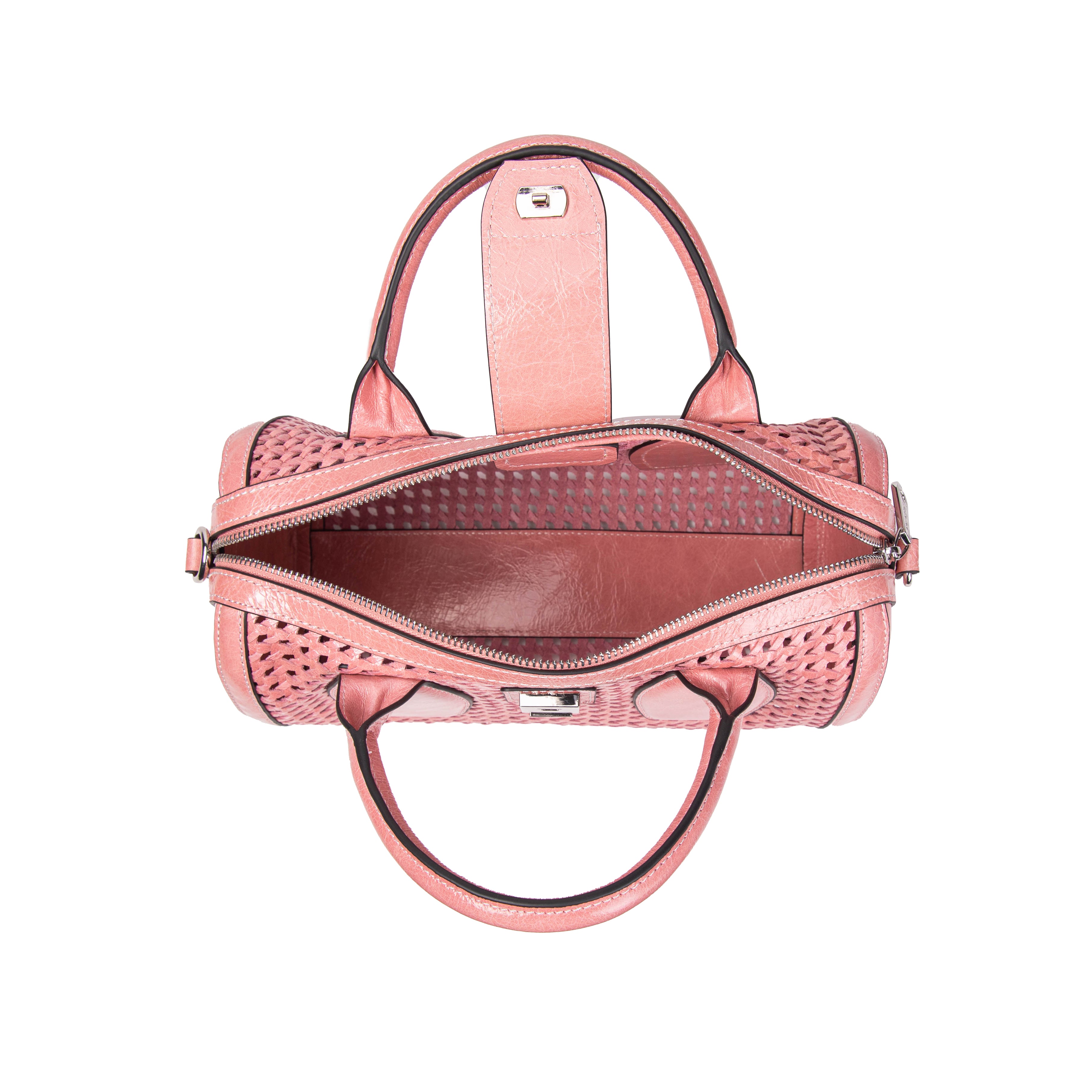 kate-lee-frola-sac-bowling-tress-rose-cuir image 3