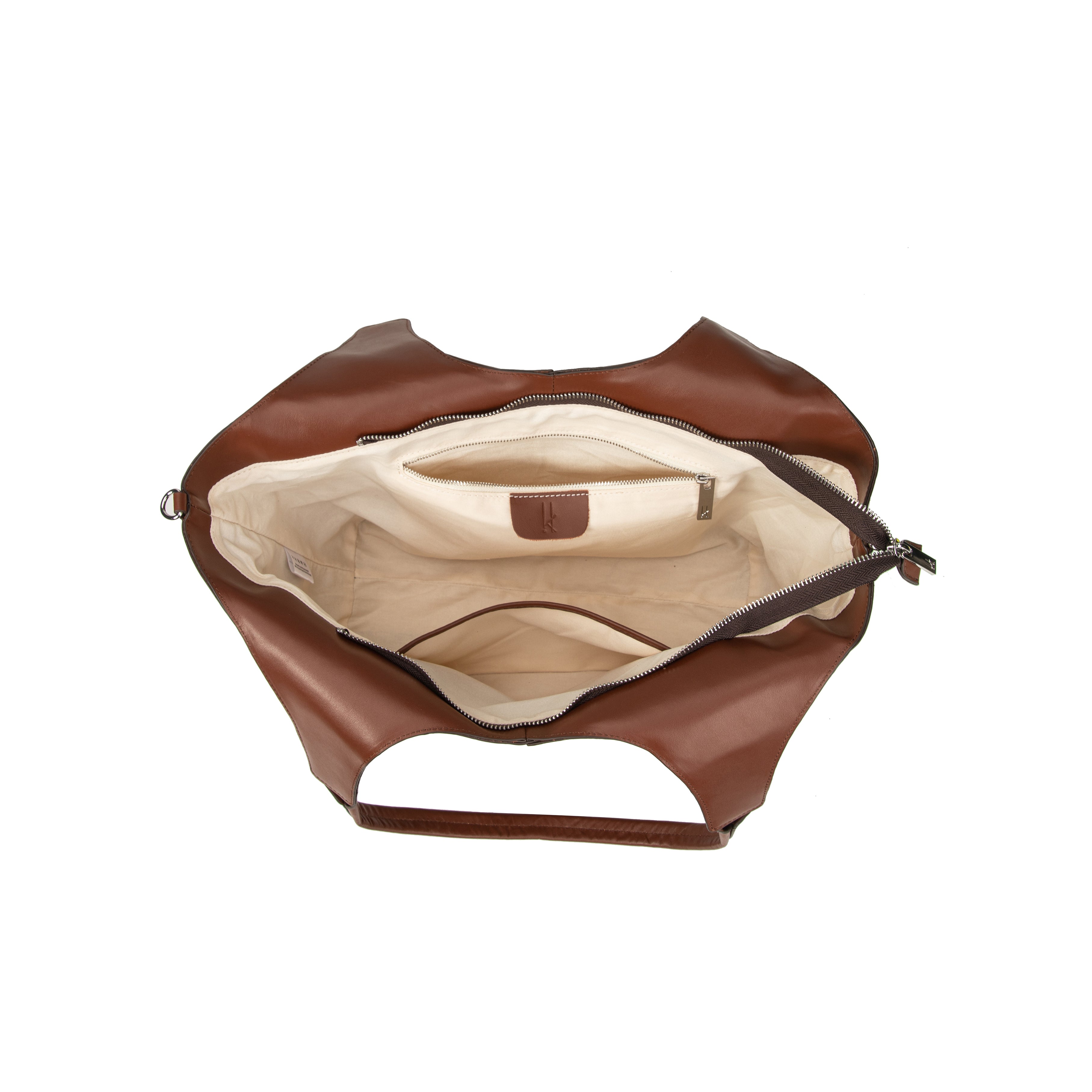 kate-lee-meline-sac-cuir-camel-lisse-bandouli-re-crois image 3