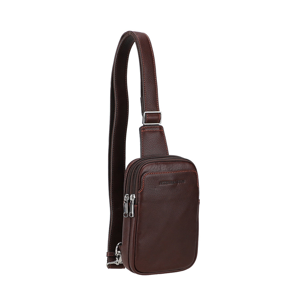 arthur-et-aston-ange-moyen-body-bag-cuir-homme-ch-taigne-orange image 2