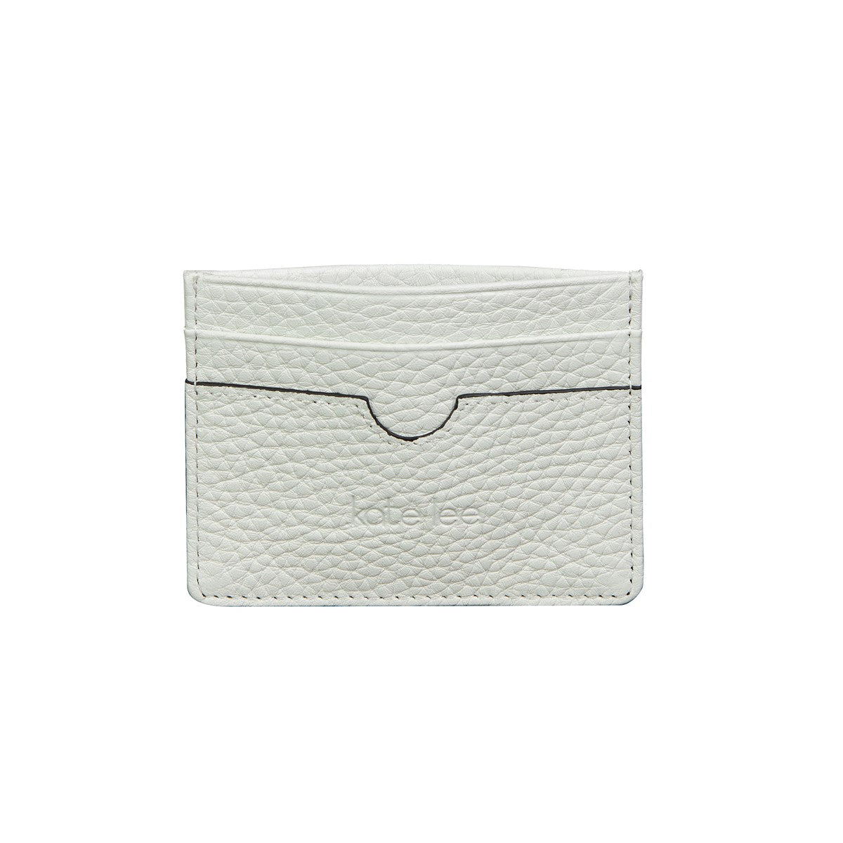 kate-lee-anys-g-porte-cartes-cuir-blanc-grain-4-fentes image 1