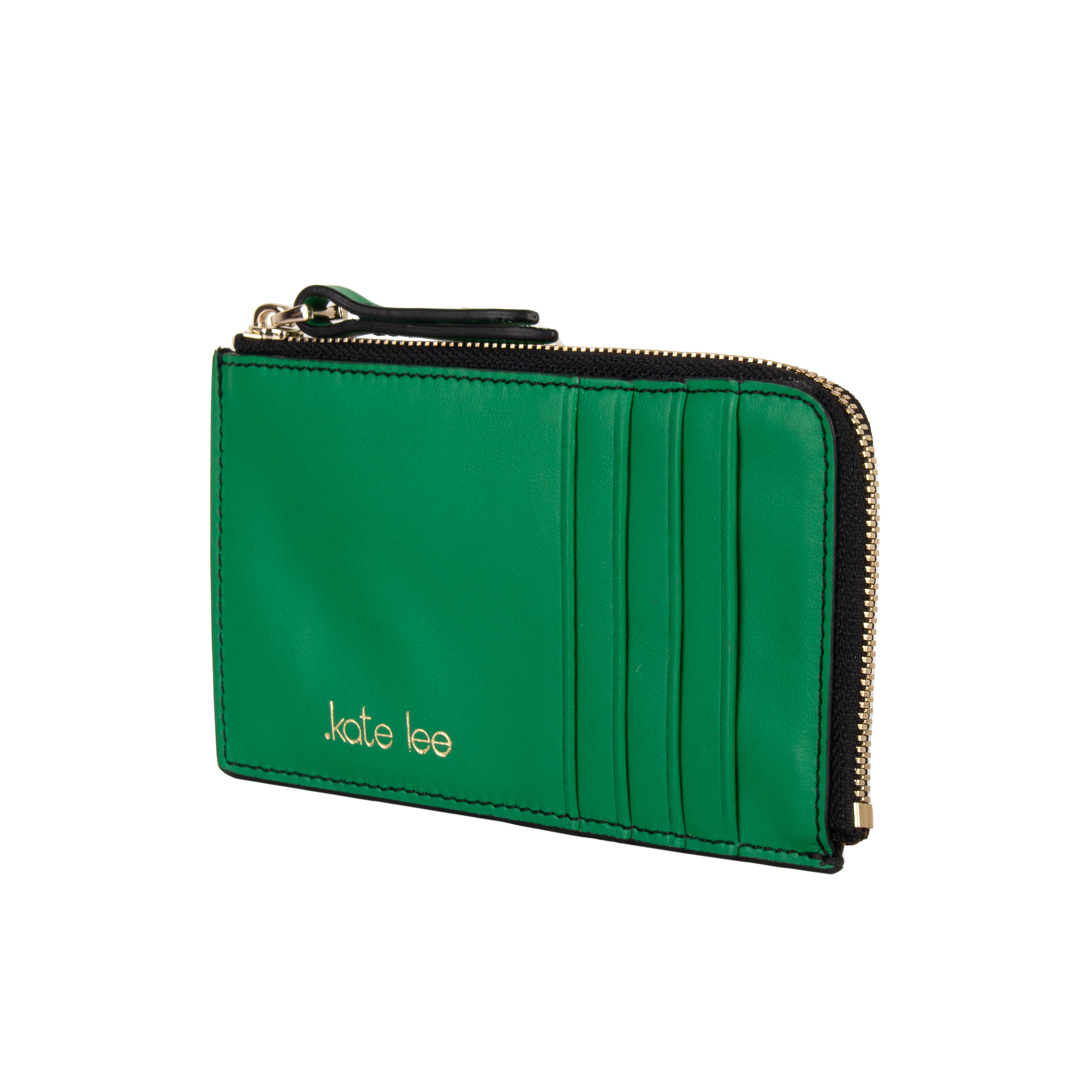 kate-lee-alo-sa-portefeuille-cuir-vachette-vert-gazon-8-cartes image 2