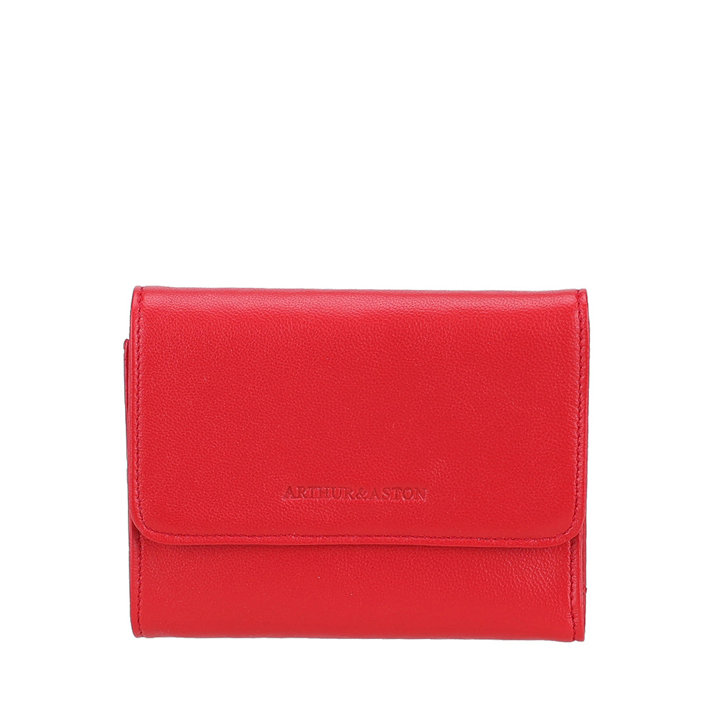 arthur-et-aston-riley-petit-portefeuille-cuir-agneau-noir-femme image 7