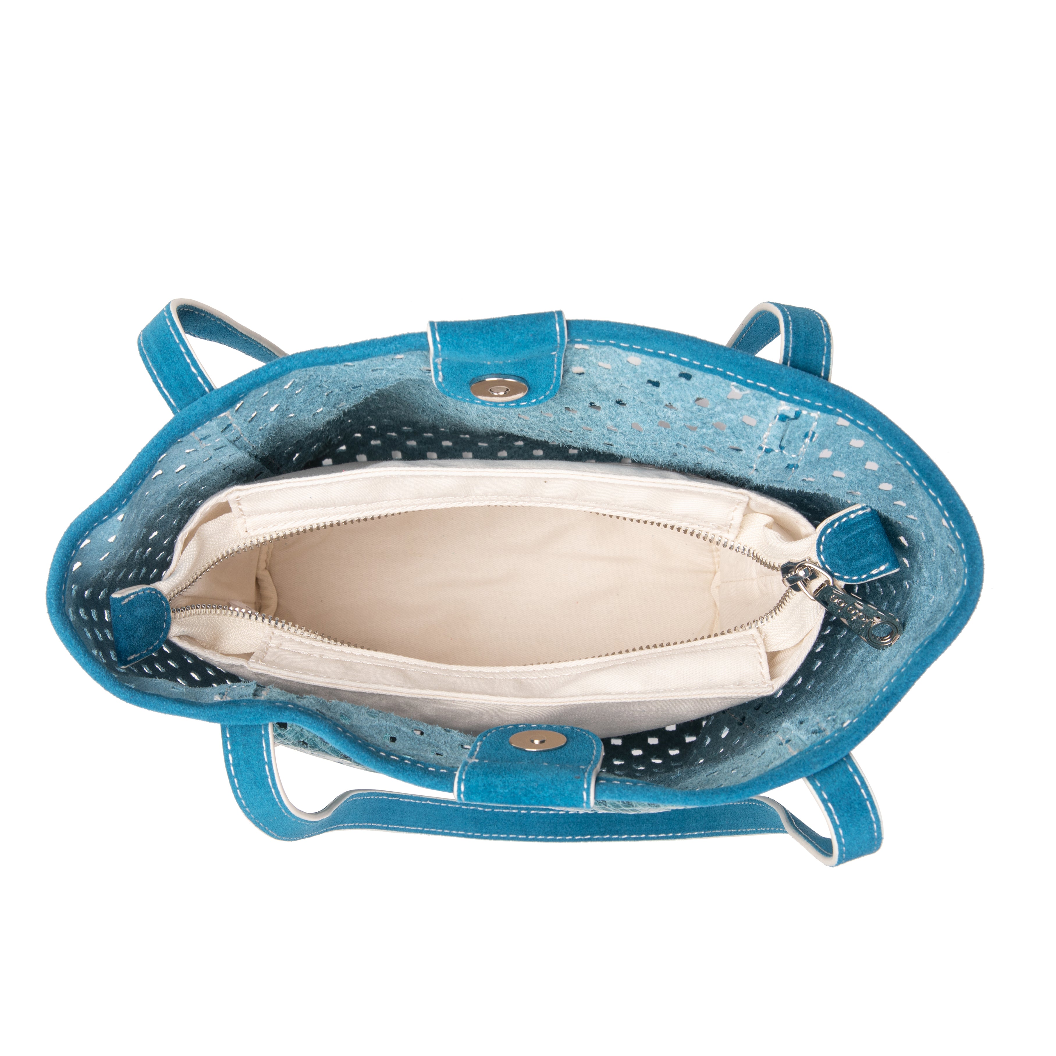 kate-lee-ryve-sac-cabas-vachette-perfor-e-bleu image 3