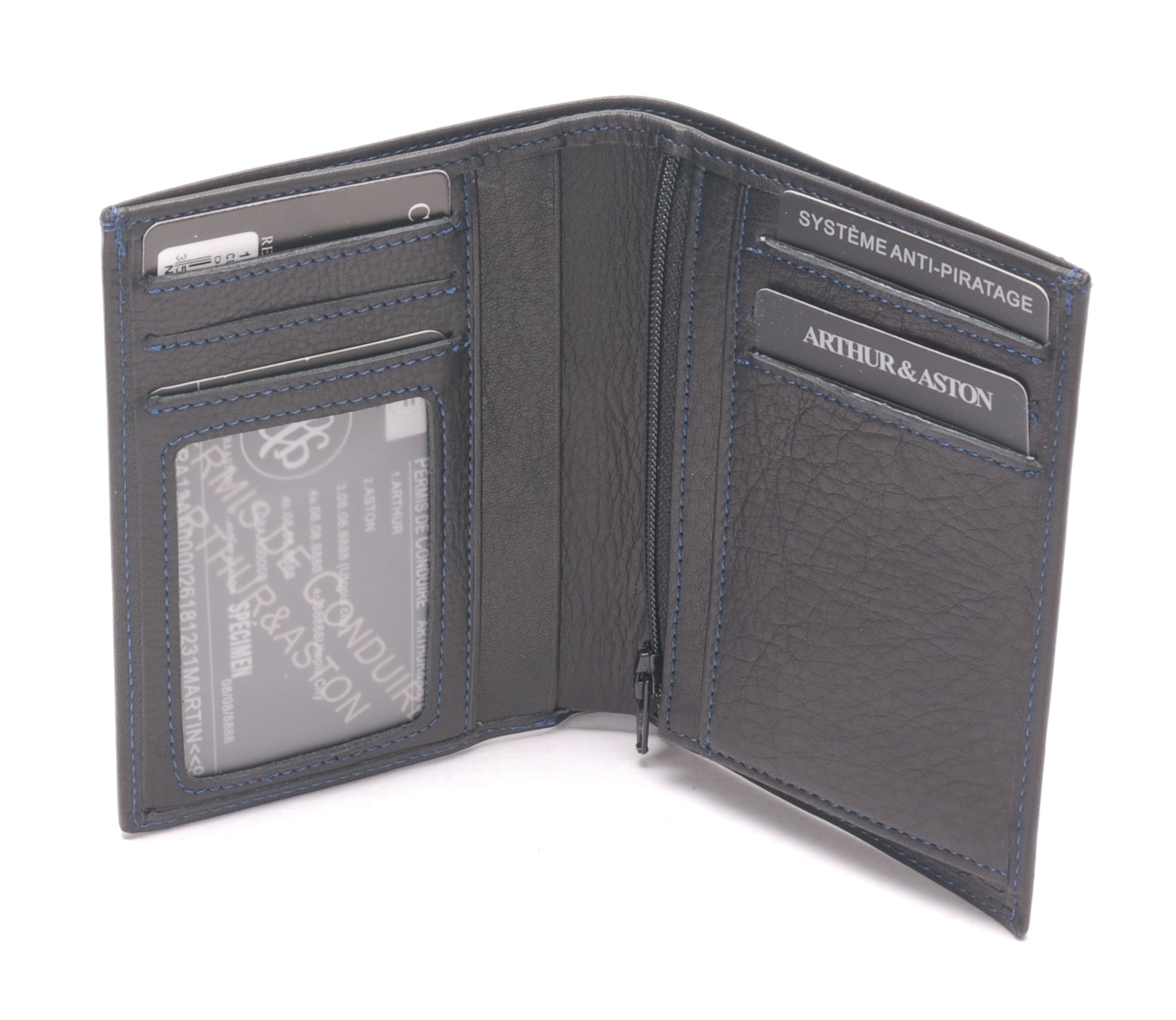arthur-et-aston-pablo-portefeuille-cuir-homme-noir-fil-noir image 6