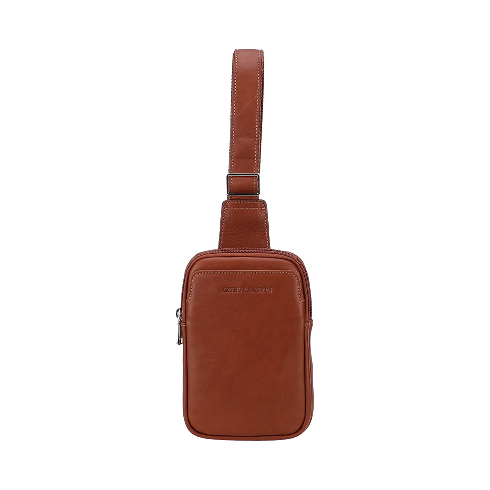 arthur-et-aston-ange-moyen-body-bag-cuir-homme-ch-taigne-orange image 5