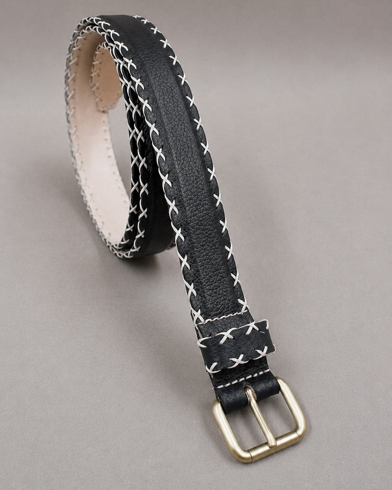 berthille-point-de-croix-3204-ceinture-cuir-noir-90 image 5