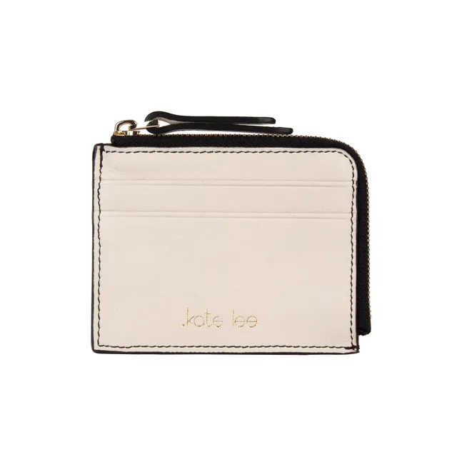 kate-lee-alo-s-porte-cartes-cuir-zipp-blanc-cass image 1